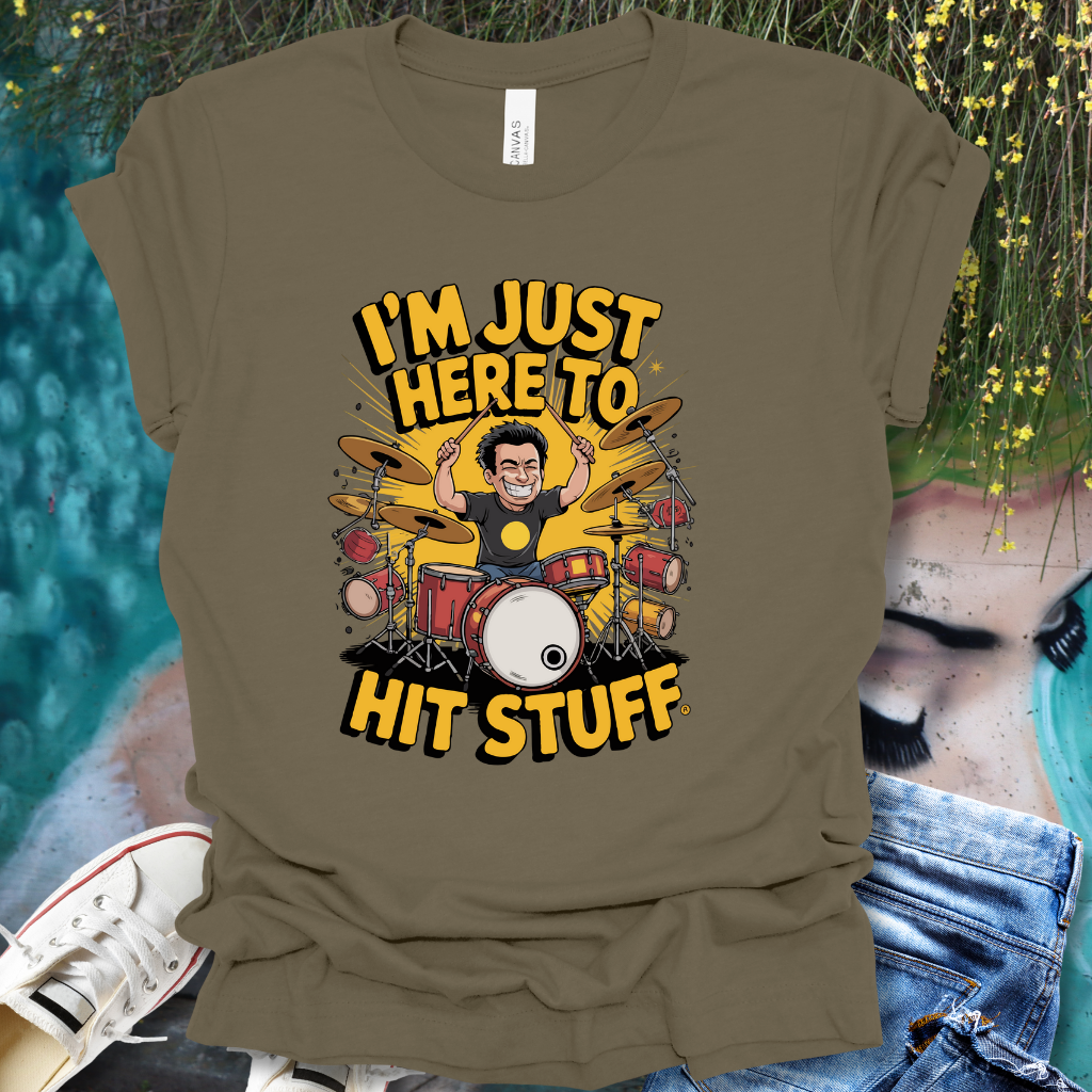 Hit Stuff Drums T-Shirt