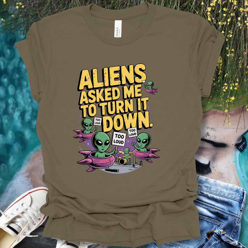 Drums Aliens T-Shirt