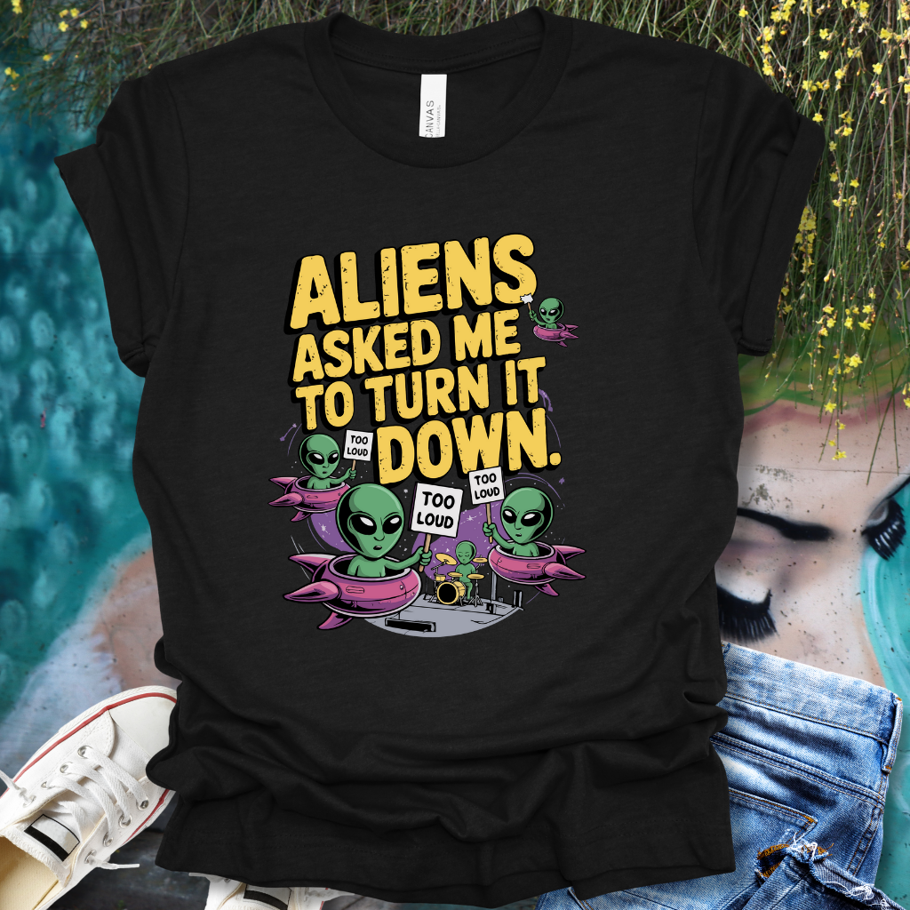 Drums Aliens T-Shirt