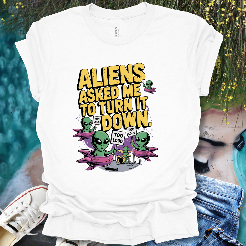 Drums Aliens T-Shirt