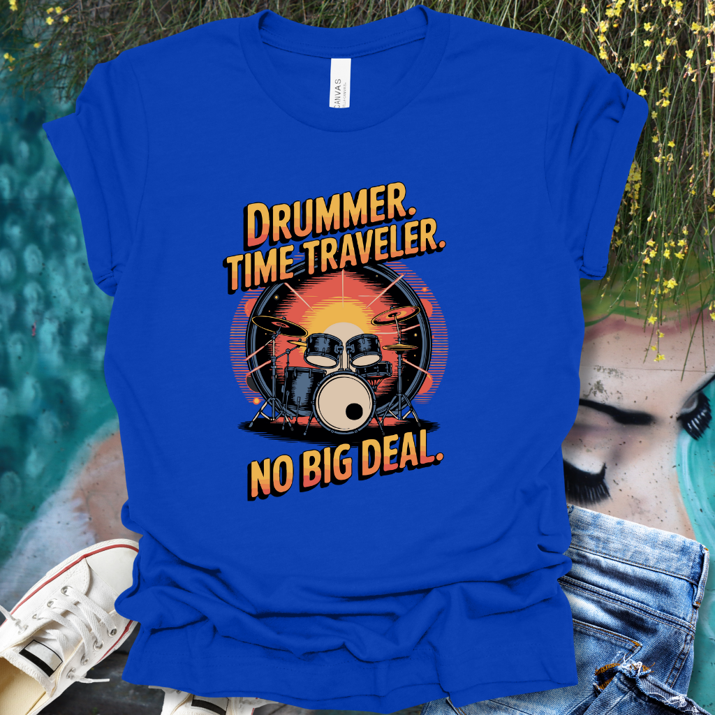 Drummer Time Traveler T-Shirt