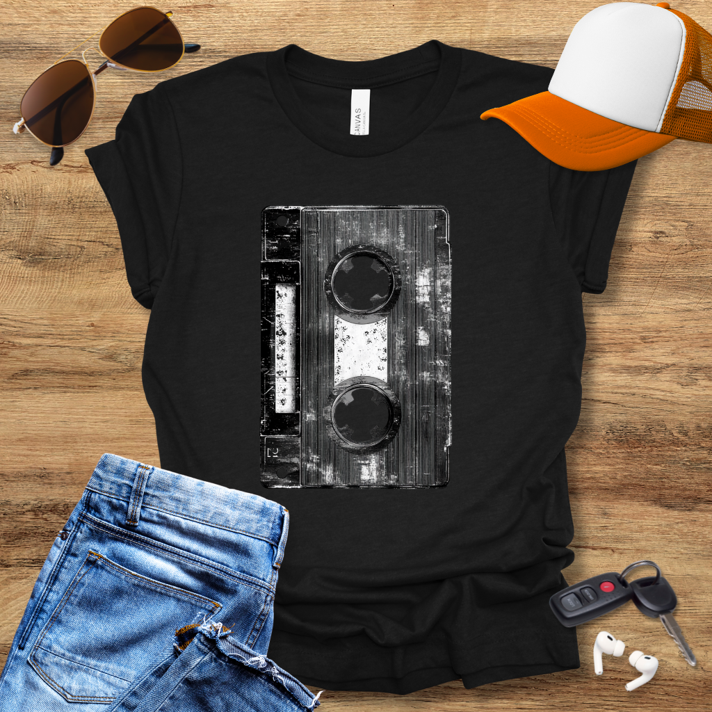 Distressed Cassette T-Shirt