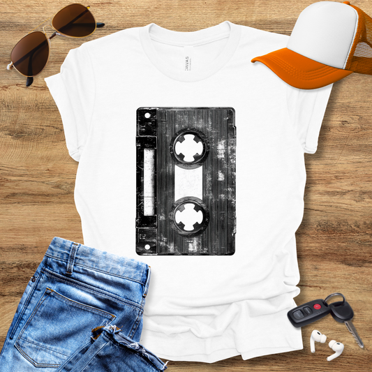 Distressed Cassette T-Shirt