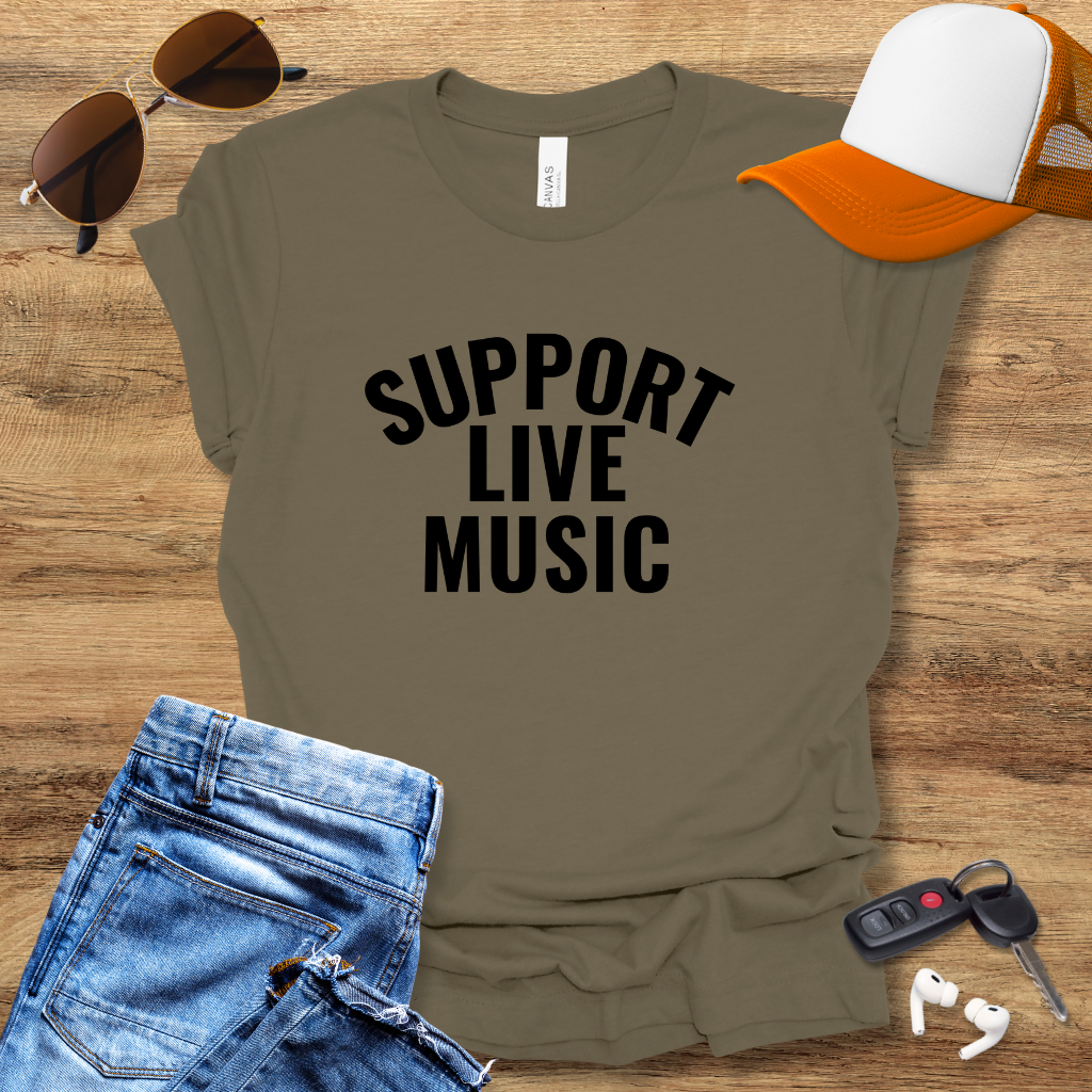 Support Live Music T-Shirt