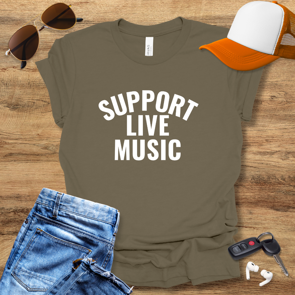 Support Live Music T-Shirt