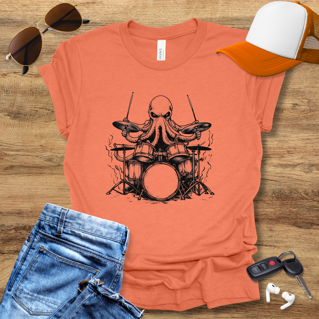 Octopus Drummer T-Shirt