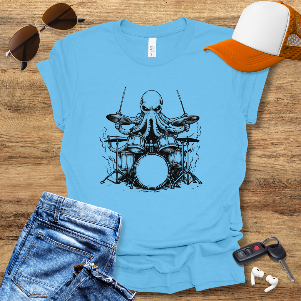 Octopus Drummer T-Shirt