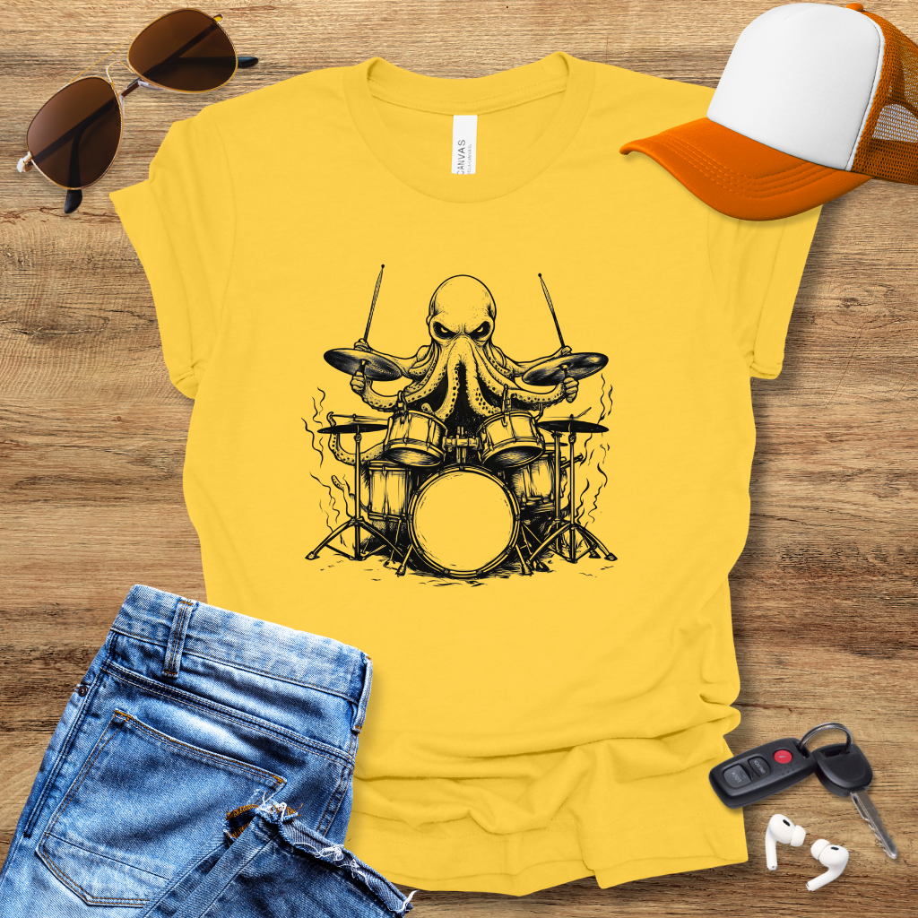 Octopus Drummer T-Shirt