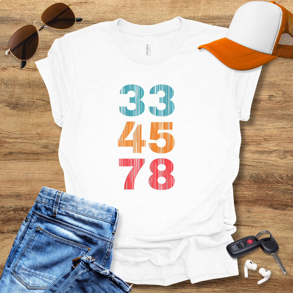 33 45 78 T-Shirt