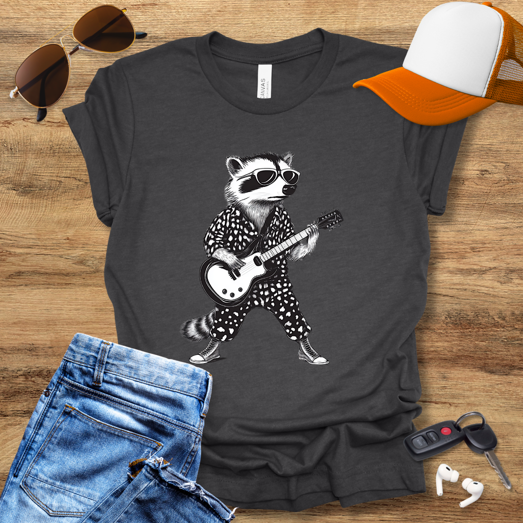 Guitar Raccoon T-Shirt