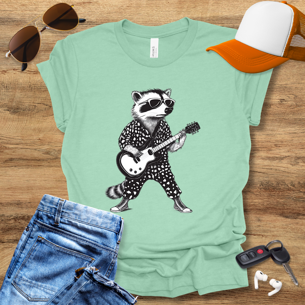 Guitar Raccoon T-Shirt