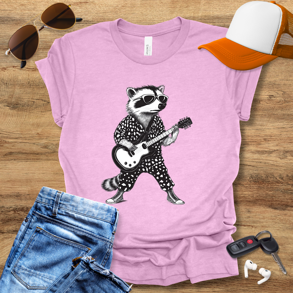 Guitar Raccoon T-Shirt