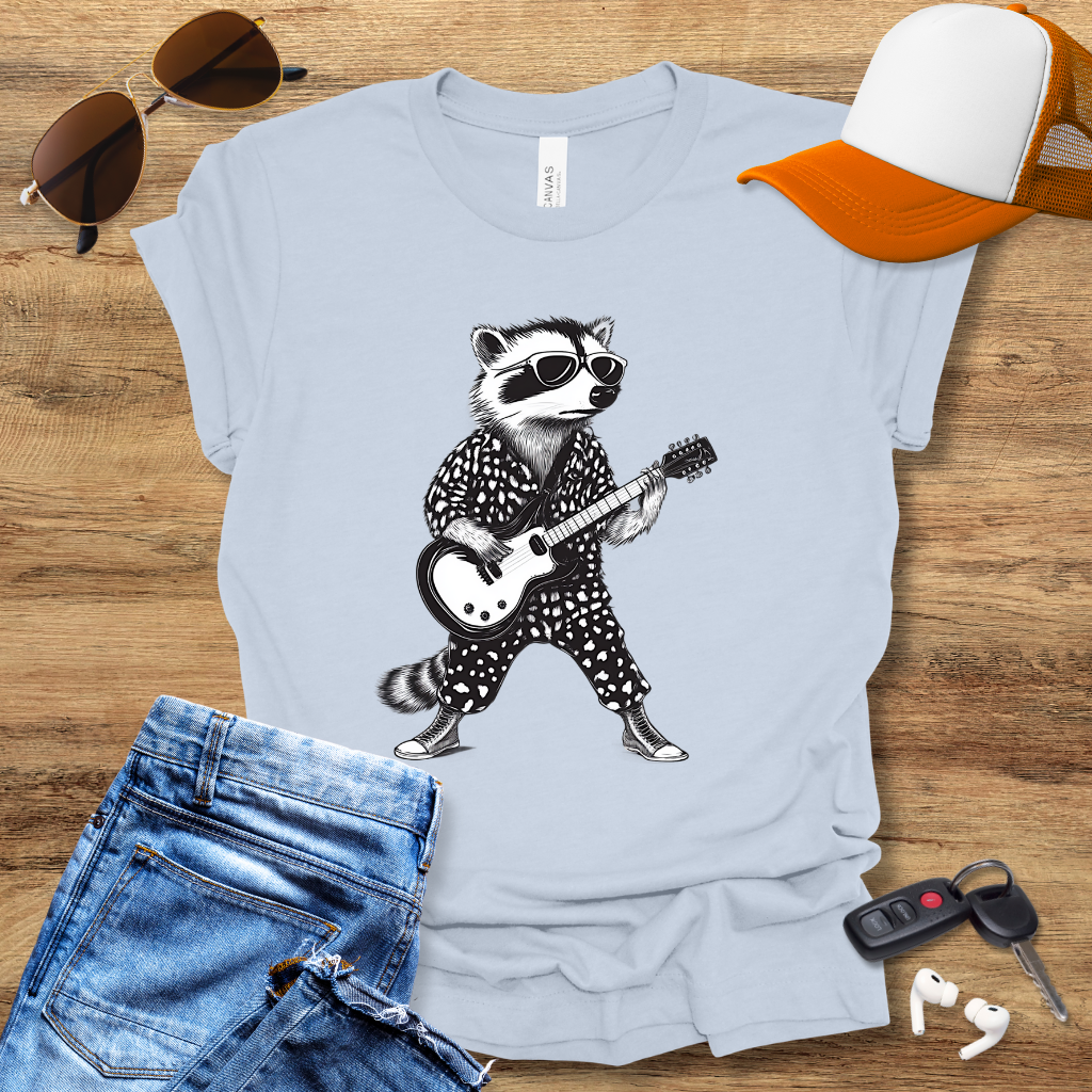 Guitar Raccoon T-Shirt