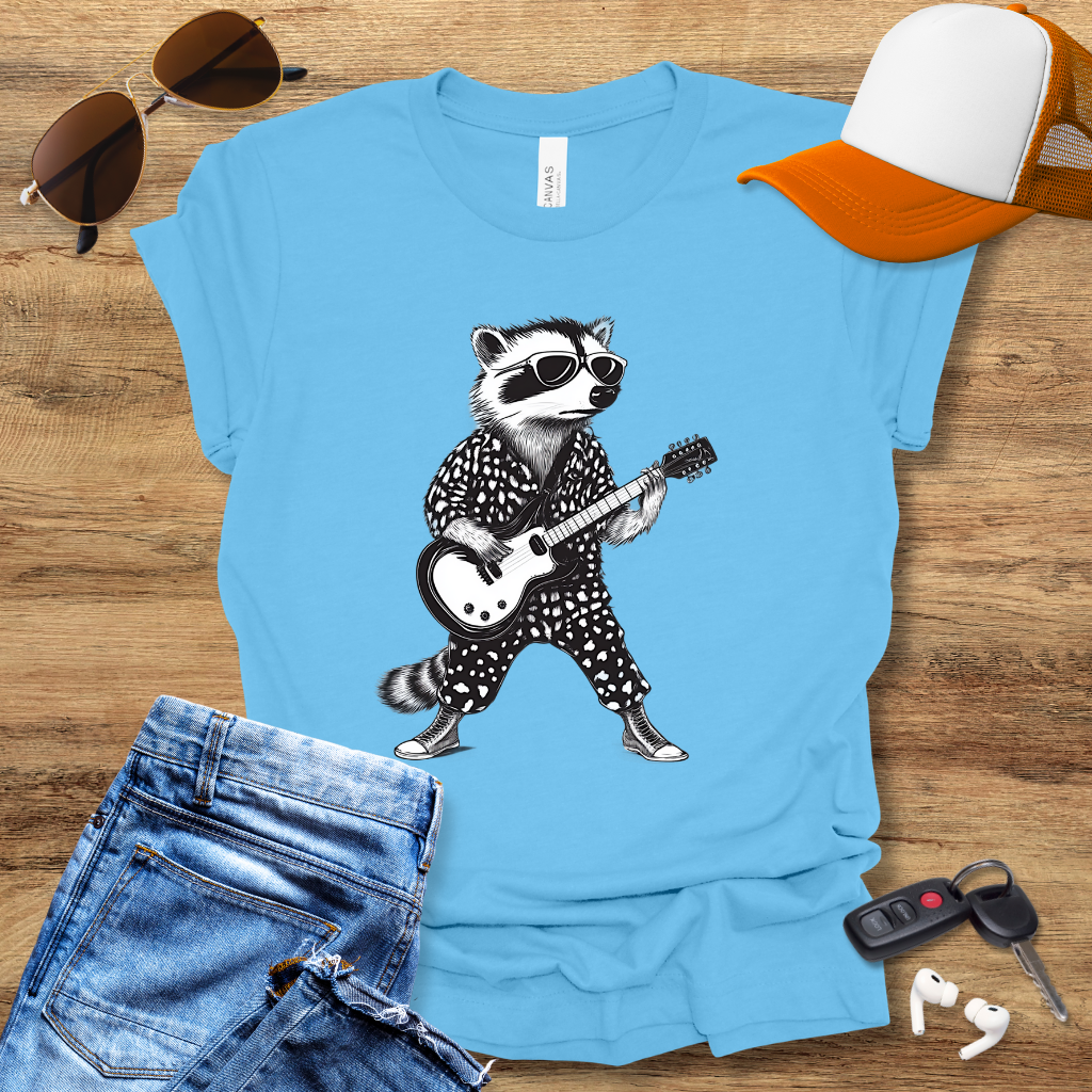 Guitar Raccoon T-Shirt