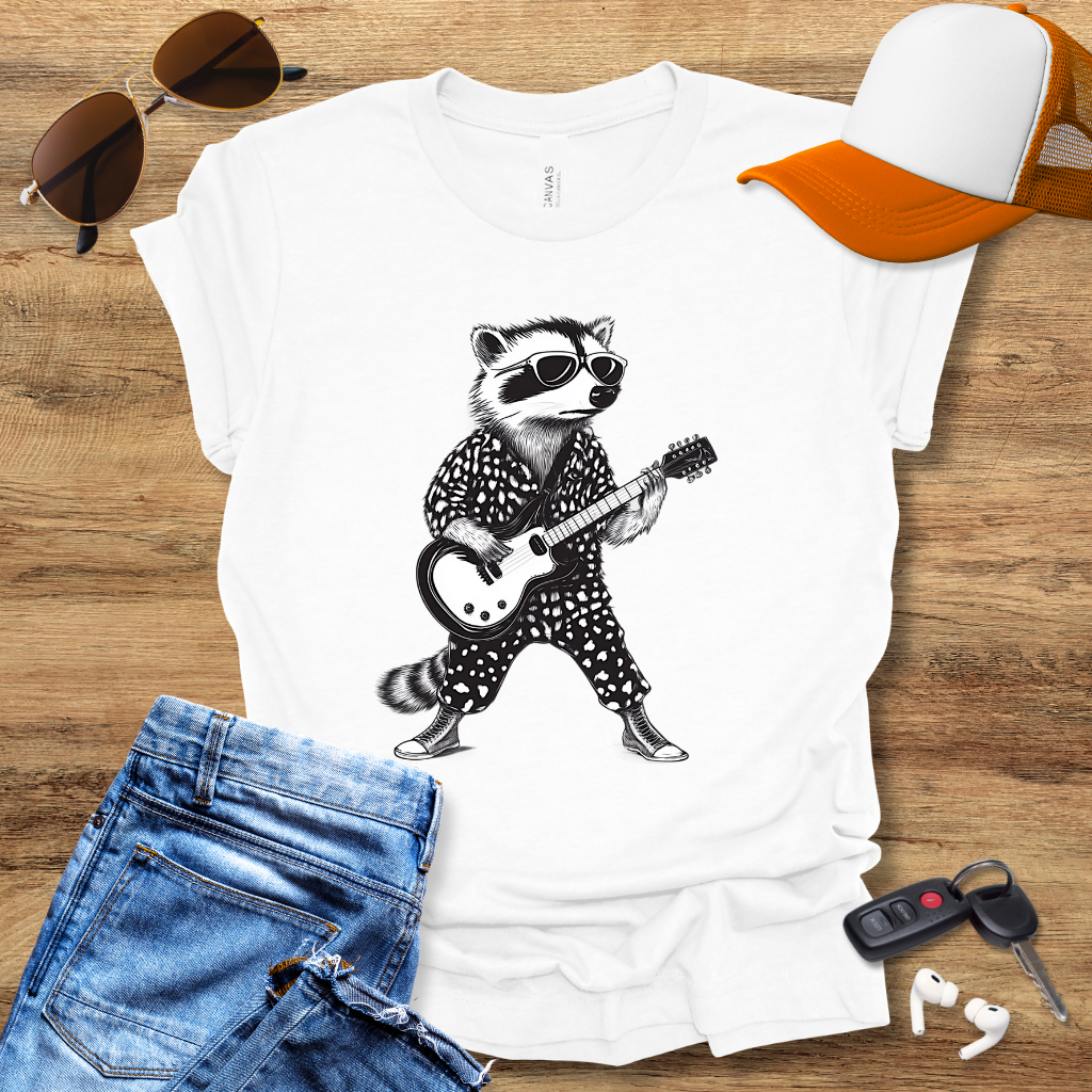 Guitar Raccoon T-Shirt