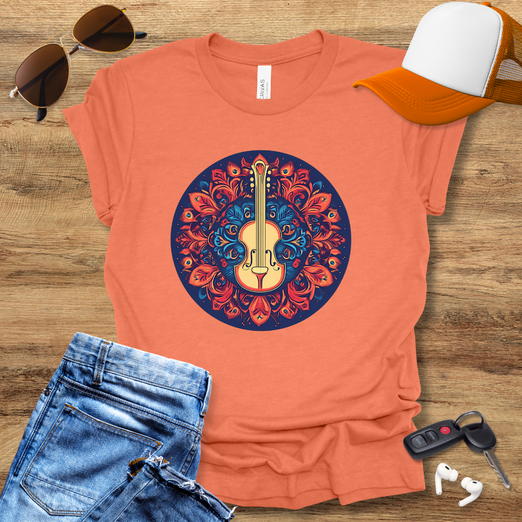 Guitar Mandala T-Shirt