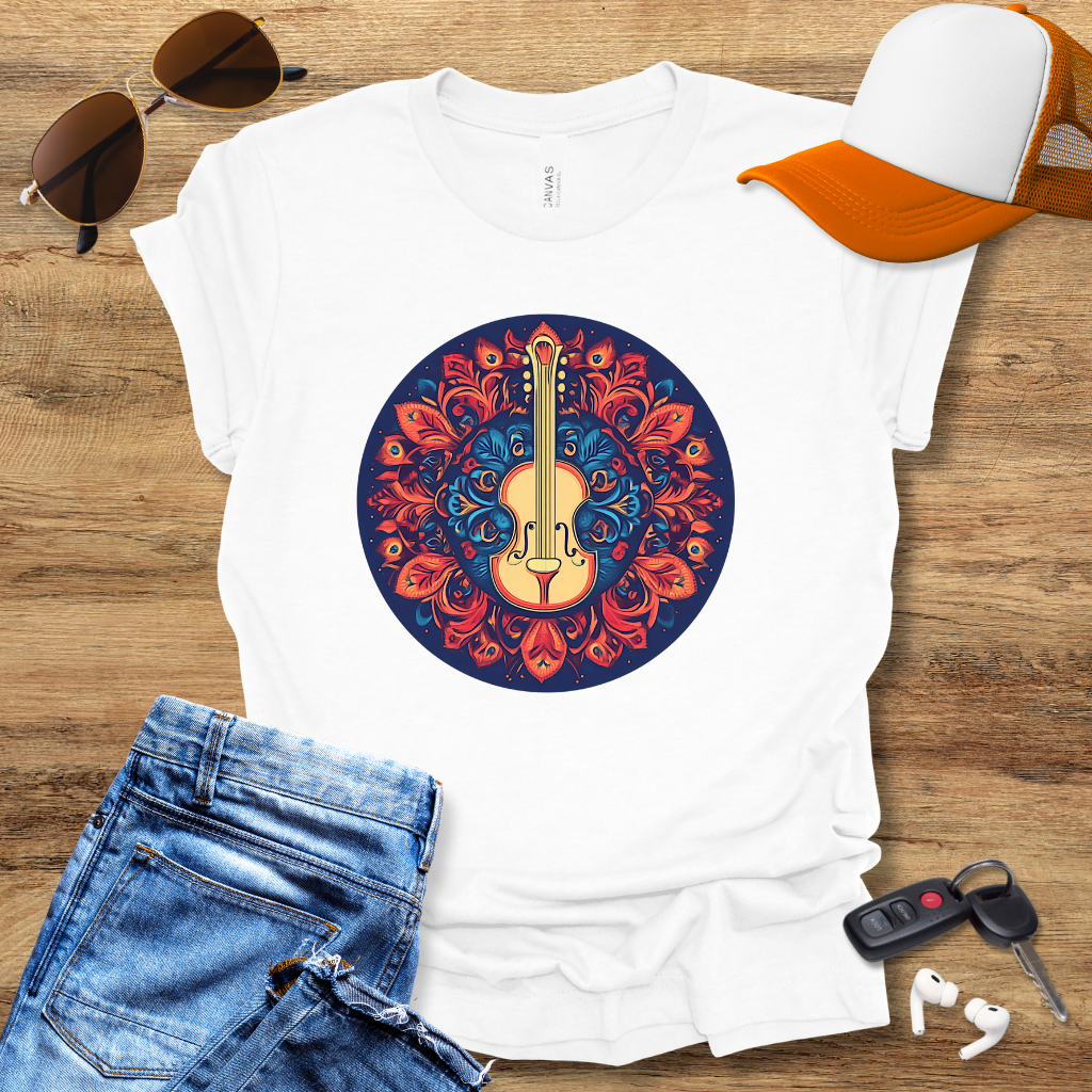 Guitar Mandala T-Shirt