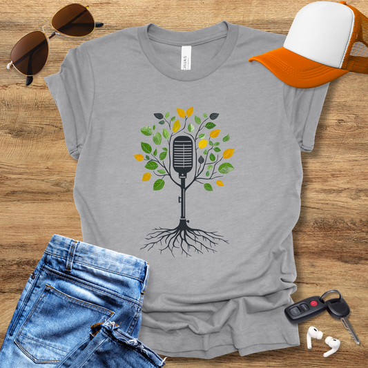 Colorful Tree Mic T-Shirt