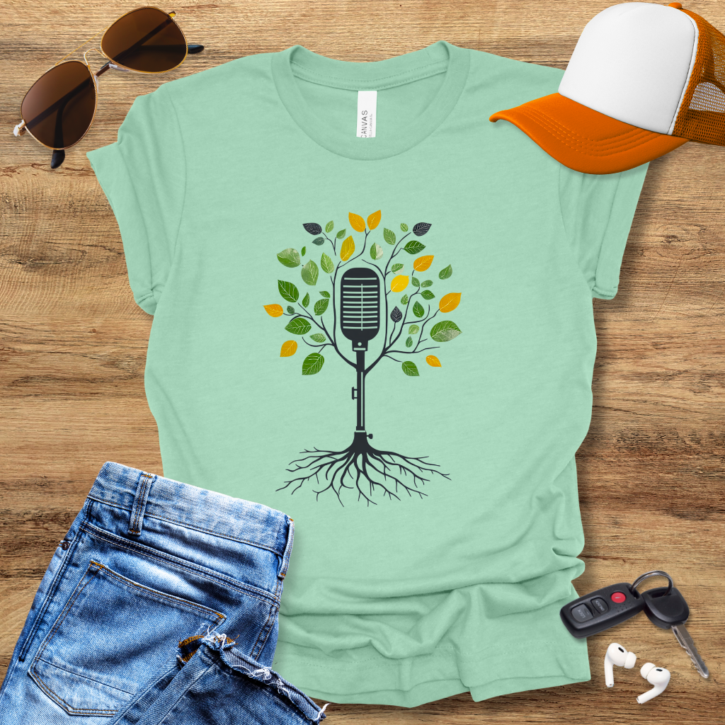 Colorful Tree Mic T-Shirt